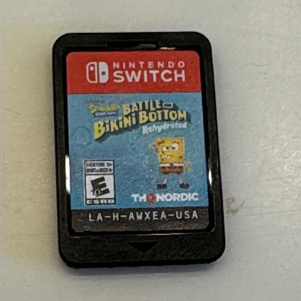 Nintendo Switch 3 Games SpongeBob SD Bundle